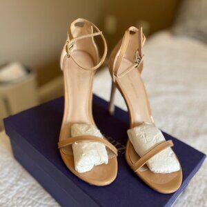 Stuart Weitzman Nudistsong Sandals Size 6.5, Beige